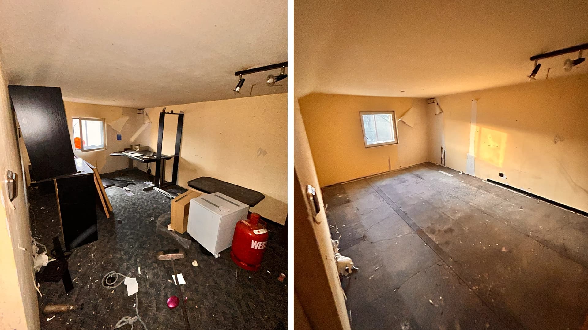 Lakin Entrümpelung Vorher-Nachher Landhaus Entrümpelung